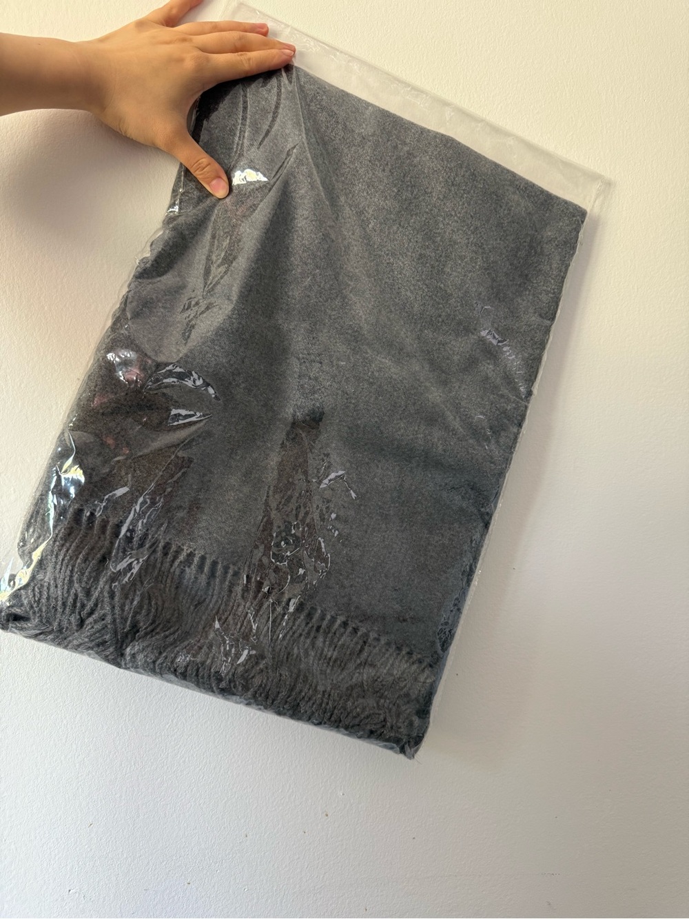 Dark Gray wool scarf